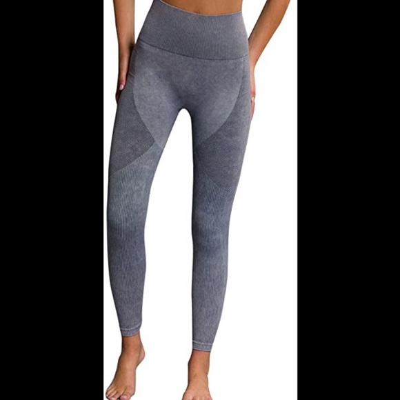 Onzie Flow Seamless Stone Wash Legging Slate Grey - Picture 6 of 12